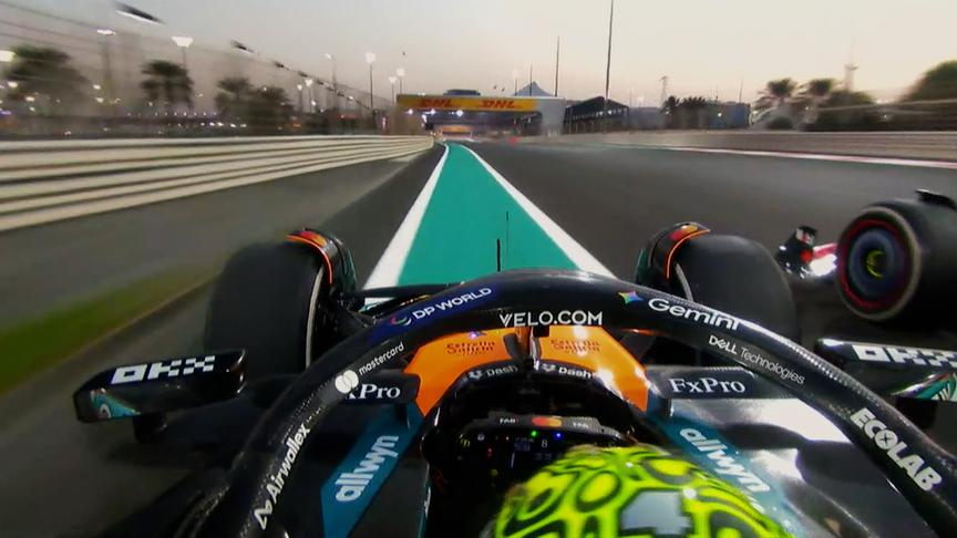2025 Abu Dhabi Grand Prix: Norris runs off track to pass Tsunoda for P3