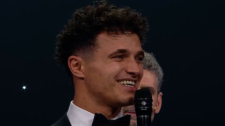 Lando Norris speaks after claiming 2025 Drivers' Championship | 2025 FIA Awards