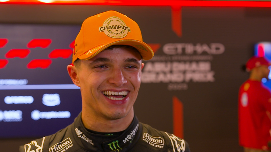 Norris ‘the most happy I’ve ever been’ after clinching the title in Abu Dhabi